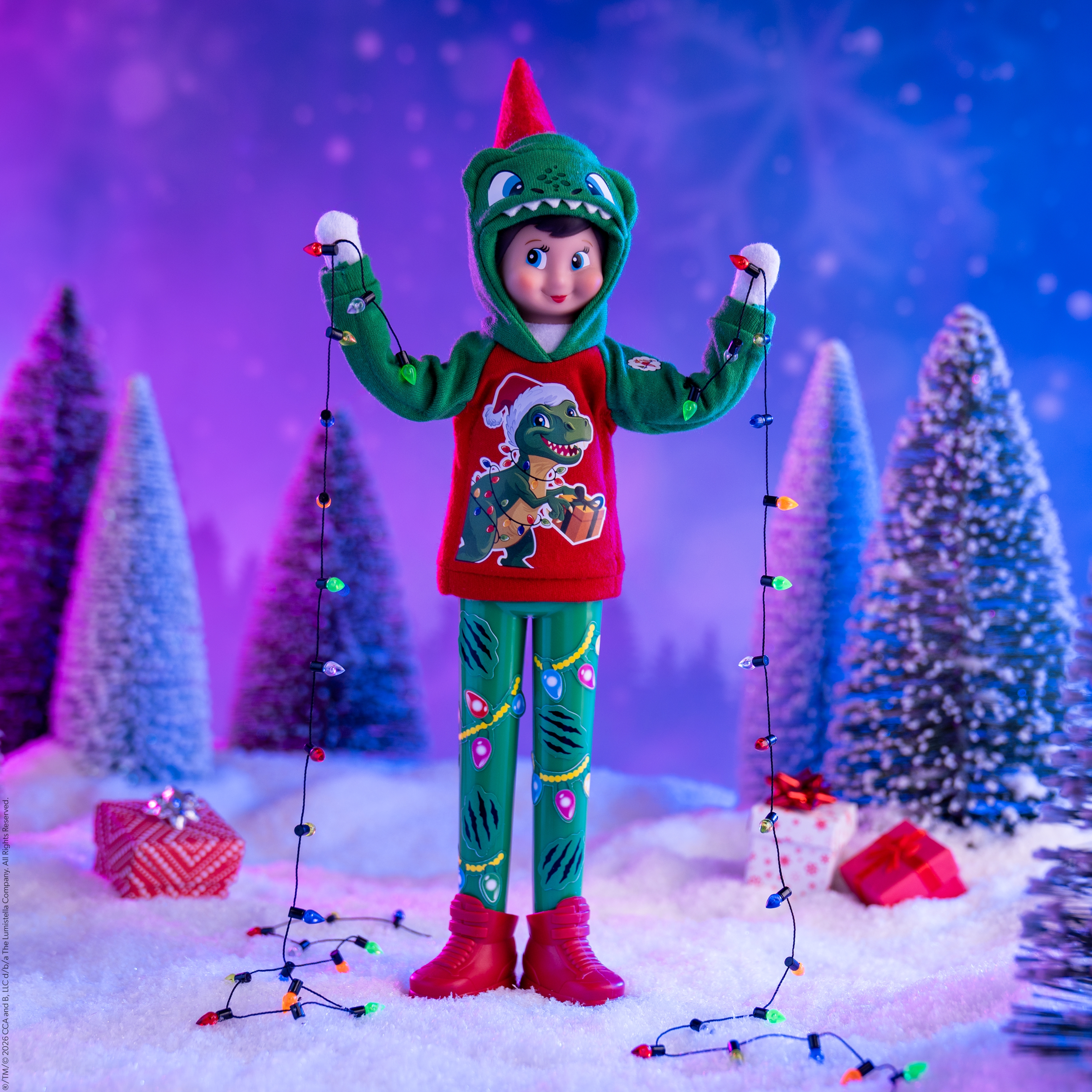 Elf on The Shelf - Vestuario Magic Freeze Capucha Dino - Imagen 2
